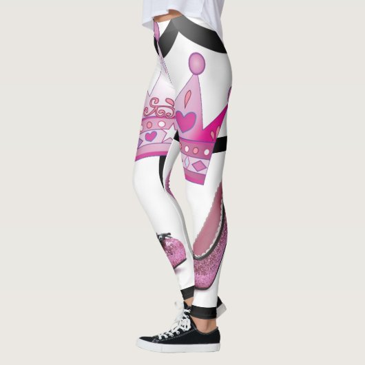 Rosa Kronenschuhe Leggings (Links)
