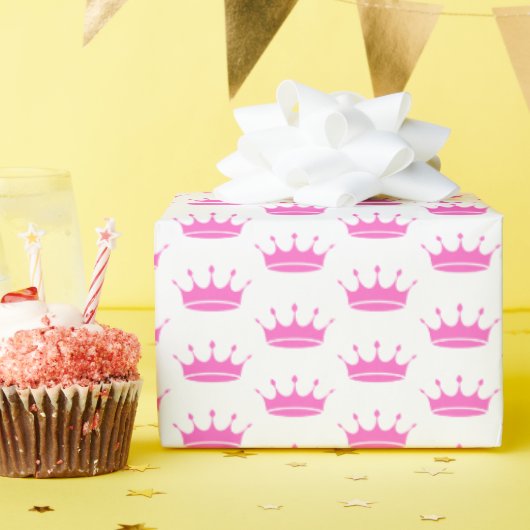 Rosa Kronprinzessin Geschenkpapier (Geburtstagsparty)