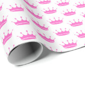 Rosa Kronprinzessin Geschenkpapier (Rolleneckpunkt)