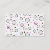 Rosa Kuchen-Bäckerei-Kuchen-Visitenkarte Visitenkarte (Rückseite)