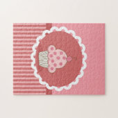 Rosa Kuchen-Entwurf Puzzle (Horizontal)