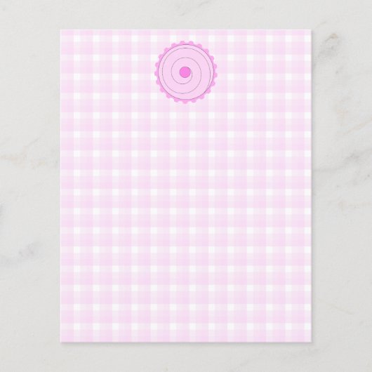 Rosa Kuchen. Flyer (Vorne)