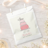 Rosa Kuchen-Gänseblümchenchic-Mädchen-3. Geschenktütchen (Ausgeschnitten)