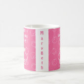 Rosa Kuchen glücklich Kaffeetasse (Mittel)