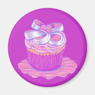 Rosa Kuchen-Magnet Magnet