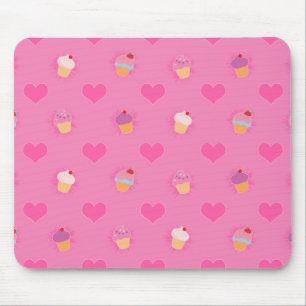 Rosa Kuchen-Muster Mousepad