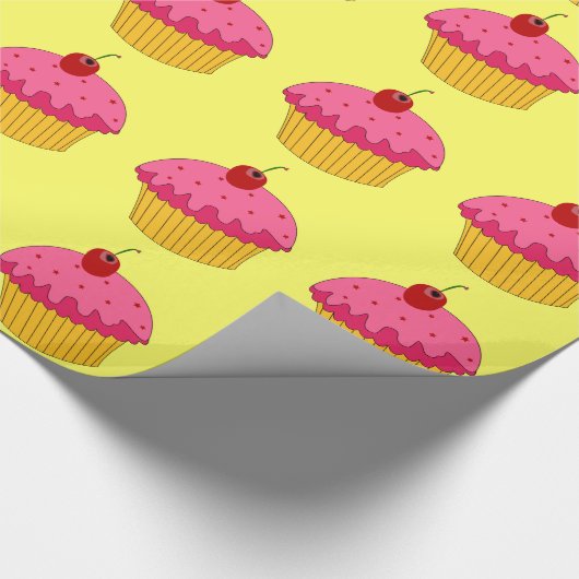 Rosa Kuchen-Packpapier Geschenkpapier (Ecke)