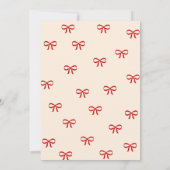 Rosa Kuchen & Roter Bogen Geburtstag Einladung (Rückseite)