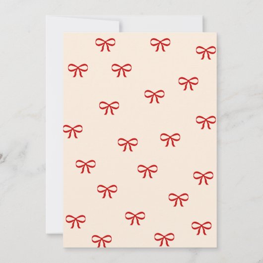 Rosa Kuchen & Roter Bogen Geburtstag Einladung (Rückseite)