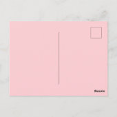 Rosa Kuchen und Balloons Postkarte (Rückseite)