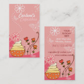 Rosa Kuchen-Visitenkarte Visitenkarte (Vorne/Hinten)