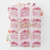 Rosa Kuchen Zitronen Laternen Junggesellinnenabsch Geschenkpapier Set (Beispiel)