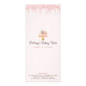 Rosa Kuchengebäck Glitzer Konditorei Koch Menü (Hinten)