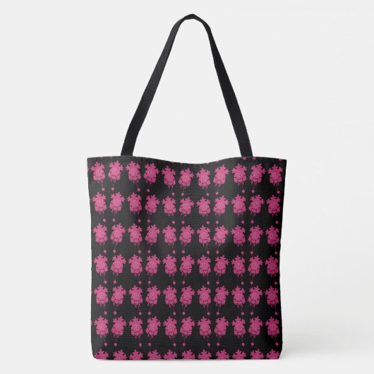 Rosa Kuckucksuhren Tasche (Rückseite)