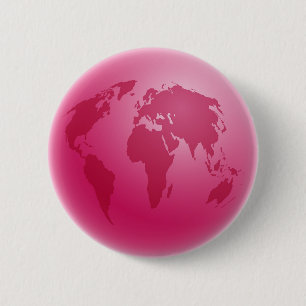 Rosa Kugel Button