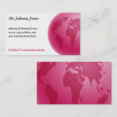 Rosa Kugel, Herr Johnny Jones Visitenkarte (Vorne/Hinten)