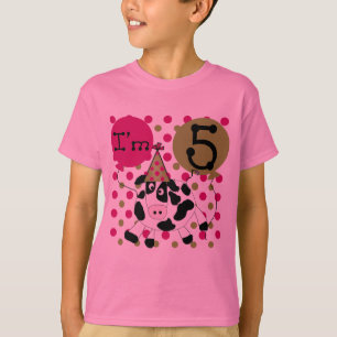 Rosa Kuh 5th Birthday Shirts und Geschenke