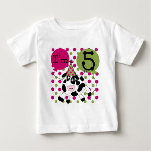 Rosa Kuh 5th Birthday Shirts und Geschenke