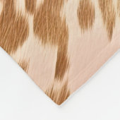 Rosa Kuh Blütenfarbe Fleecedecke (Ecke)