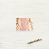 Rosa Kuh Blütenfarbe Post-it Klebezettel (Auf Schreibtisch)