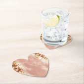 Rosa Kuh Blütenfarbe Untersetzer (Vor Ort)