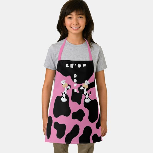 Rosa Kuh Chow All-over Print Schürze (Insitu)