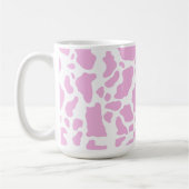 Rosa Kuh drucken Kaffeetasse (Links)