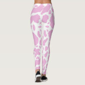Rosa Kuh drucken Leggings (Rückseite)