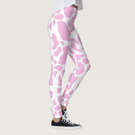 Rosa Kuh drucken Leggings (Rechts)