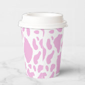 Rosa Kuh drucken Pappbecher (Rechts)