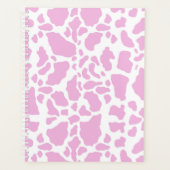 Rosa Kuh drucken Planer (Vorderseite)