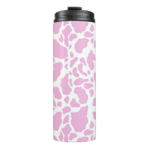 Rosa Kuh drucken Thermosbecher