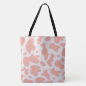 Rosa Kuh Drucktasche Tasche (Vorderseite)