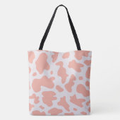 Rosa Kuh Drucktasche Tasche (Rückseite)