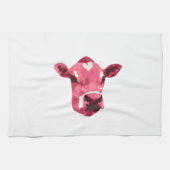 Rosa Kuh Handtuch (Horizontal)