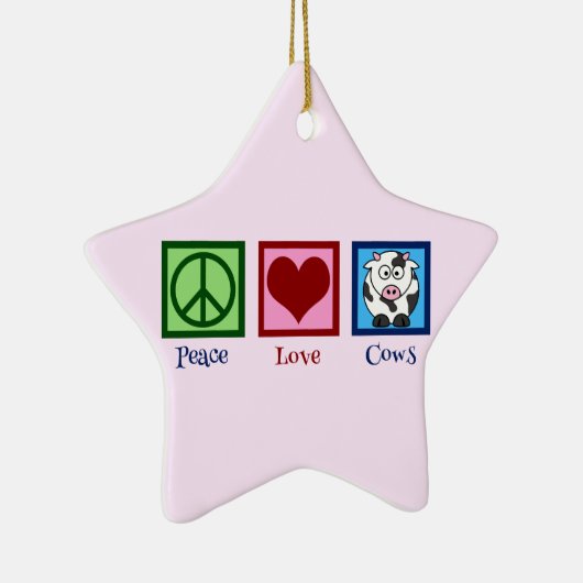 Rosa Kuh Keramikornament (Rechts)