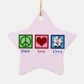 Rosa Kuh Keramikornament (Vorne)