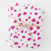 Rosa Kuh-Paste Geschenkpapier Set (Beispiel)