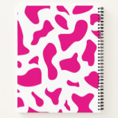 Rosa Kuh Print Custom Notebook Notizblock (Rückseite)