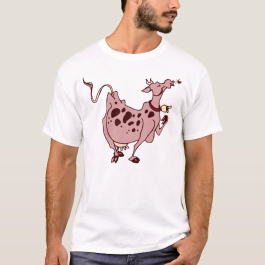 Rosa Kuh T-Shirt (Vorderseite)