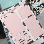 Rosa Kuh Tagesplaner Hinweise und zu tun Liste Notizblock<br><div class="desc">Rosa Kuh täglichen Planernotizen und zu tun Liste. Bleibe stilvoll mit unseren Planern und Aufgabenlisten mit angesagten Tierdrucken. Behalt der Aufgabenverfolgung,  indem Sie Ihrem Alltag eine Touch von Launen hinzufügen</div>