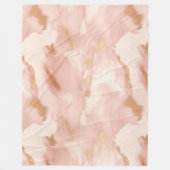 Rosa Kuh Tier Fleecedecke (Vorderseite)