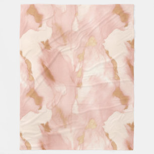 Rosa Kuh Tier Fleecedecke