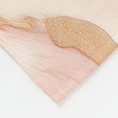 Rosa Kuh Tier Fleecedecke (Ecke)