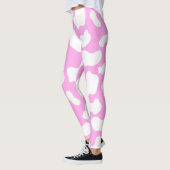 Rosa Kuhdruck Leggings (Links)