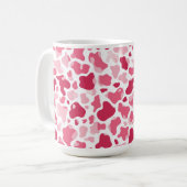 Rosa Kuhdruck-Tasse Kaffeetasse (Vorderseite Links)