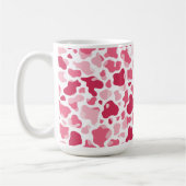 Rosa Kuhdruck-Tasse Kaffeetasse (Links)