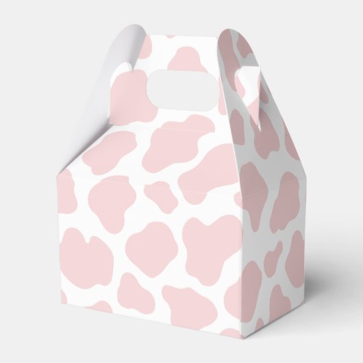 rosa Kuhmuster Geschenkschachtel (Rückseite)
