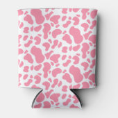 Rosa Kuhstrümpfe Farbe Dosenkühler (Vorderseite)