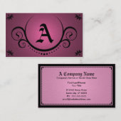 rosa Kultiviertheiten Visitenkarte (Vorne/Hinten)